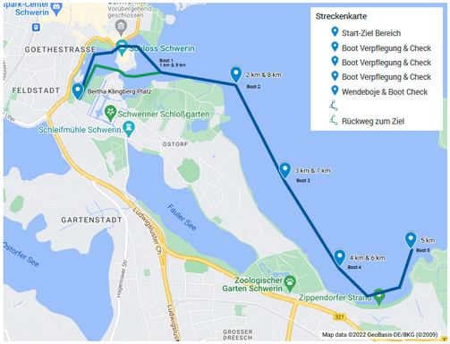 Streckenverlauf über 10 km "Langer Kanten"